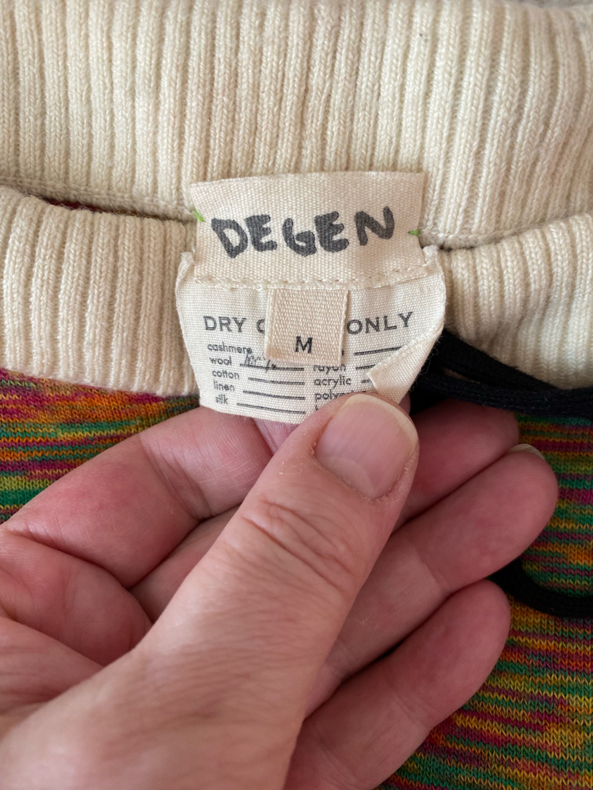 Degen Women’s Multicolor 100% Wool Leggings — image 3 of 8